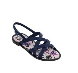 melissa × Jason Wu Strapy Jelly Flat Buckle Sandals